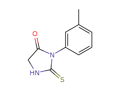 Molecular Structure of 61388-77-0 (4-Imidazolidinone, 3-(3-methylphenyl)-2-thioxo-)