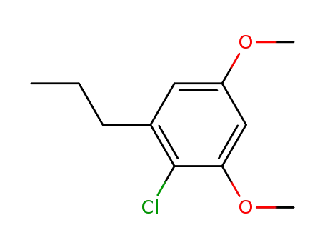 Molecular Structure of 106533-81-7 (2-chloro-1,5-dimethoxy-3-propylbenzene)