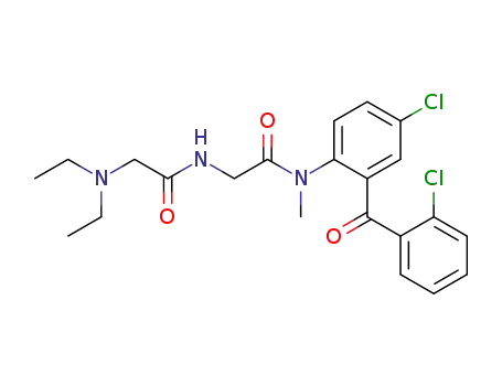 Acetanilide, 4'-chloro-2'-(o-chlorobenzoyl)-2-(2-(diethylamino)acetamido)-N-methyl-