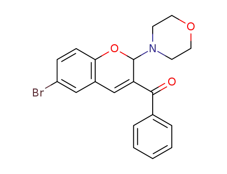 (6-Bromo-2-(4-morpholinyl)-2H-1-benzopyran-3-yl)phenylmethanone