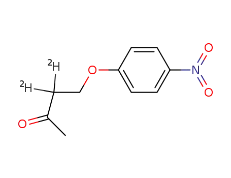 4-(4-nitrophenoxy)-2-(3,3-2H<sub>2</sub>)butanone