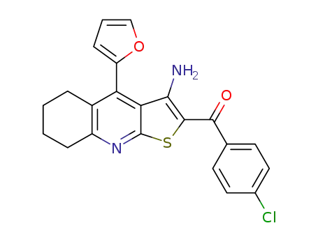 (3-Amino-4-furan-2-yl-5,6,7,8-tetrahydro-thieno[2,3-b]quinolin-2-yl)-(4-chloro-phenyl)-methanone