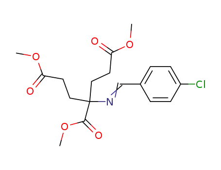 1,3,5-Pentanetricarboxylic acid, 3-[[(4-chlorophenyl)methylene]amino]-,
trimethyl ester