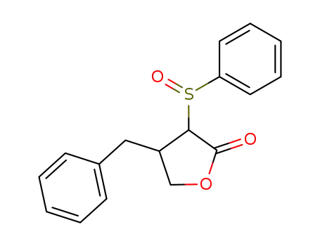 2(3H)-Furanone, dihydro-4-(phenylmethyl)-3-(phenylsulfinyl)-