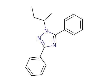 Molecular Structure of 113258-24-5 (1H-1,2,4-Triazole, 1-(1-methylpropyl)-3,5-diphenyl-)