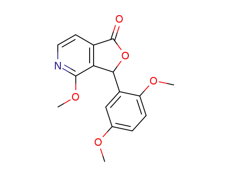 1,3-dihydro-3-(2',5'-dimethoxyphenyl)-4 methoxy-(3H)-furo<3,4-c>pyridin-1-one