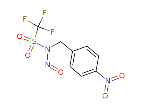 Molecular Structure of 114532-99-9 (Methanesulfonamide, 1,1,1-trifluoro-N-[(4-nitrophenyl)methyl]-N-nitroso-)
