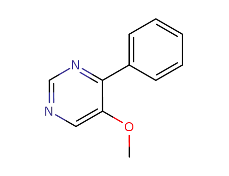 Molecular Structure of 114969-93-6 (Pyrimidine, 5-methoxy-4-phenyl-)