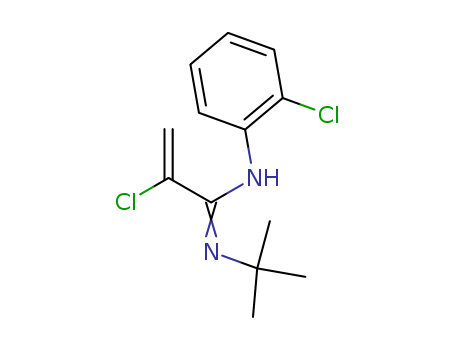 2-Propenimidamide,2-chloro-N-(2-chlorophenyl)-N'-(1,1-dimethylethyl)- cas  86990-45-6