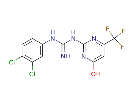 N-(3,4-Dichloro-phenyl)-N'-(4-hydroxy-6-trifluoromethyl-pyrimidin-2-yl)-guanidine