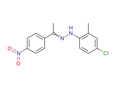Ethanone, 1-(4-nitrophenyl)-, (4-chloro-2-methylphenyl)hydrazone