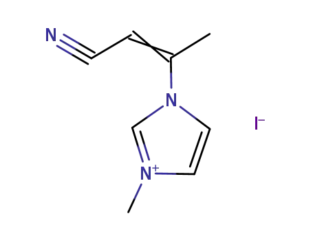 3-((Z)-2-Cyano-1-methyl-vinyl)-1-methyl-3H-imidazol-1-ium; iodide
