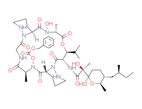 C<sub>46</sub>H<sub>70</sub>N<sub>8</sub>O<sub>15</sub>