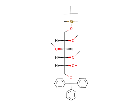 1-O-(tert-butyldimethylsilyl)-2,3,4-tri-O-methyl-6-O-trityl-D-glucitol