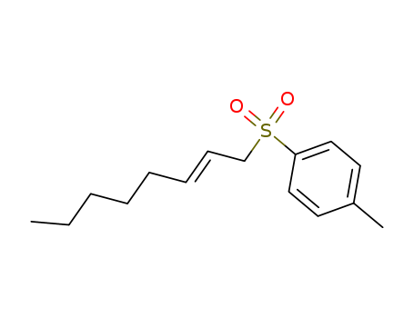 Molecular Structure of 100696-60-4 (Benzene, 1-methyl-4-(2-octenylsulfonyl)-, (E)-)
