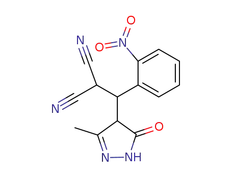 Propanedinitrile,
[(4,5-dihydro-3-methyl-5-oxo-1H-pyrazol-4-yl)(2-nitrophenyl)methyl]-