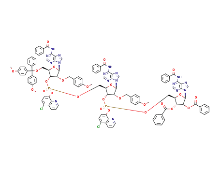 C<sub>120</sub>H<sub>99</sub>Cl<sub>2</sub>N<sub>17</sub>O<sub>25</sub>P<sub>2</sub>