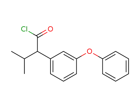 Molecular Structure of 108004-72-4 (2-(3-phenoxyphenyl)isovaleryl chloride)