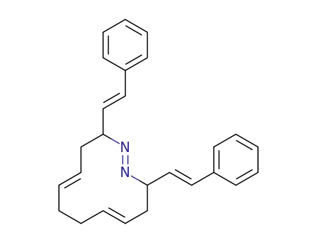 Molecular Structure of 51627-04-4 (di(phenyl-2-etenyl)-3,12-diaza-1,2-cyclododecatriene-1,5,9)