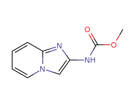 Molecular Structure of 38922-81-5 (Carbamic acid, imidazo[1,2-a]pyridin-2-yl-, methyl ester)