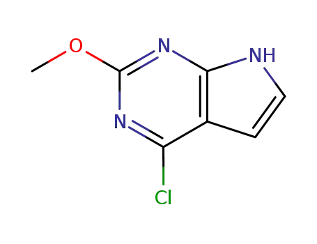 Molecular Structure of 90057-08-2 (6-CHLORO-2-METHOXY-7-DEAZAPURINE)