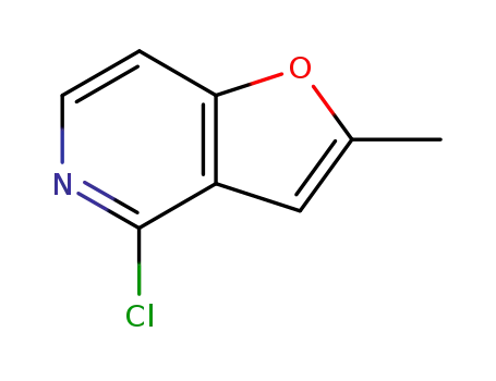 Molecular Structure of 31270-81-2 (4-Chloro-2-methylfuro[3,2-c]pyridine)