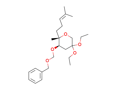 (2S,3R)-3-Benzyloxymethoxy-5,5-diethoxy-2-methyl-2-(4-methyl-pent-3-enyl)-tetrahydro-pyran