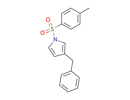 Molecular Structure of 106369-30-6 (1H-Pyrrole, 1-[(4-methylphenyl)sulfonyl]-3-(phenylmethyl)-)