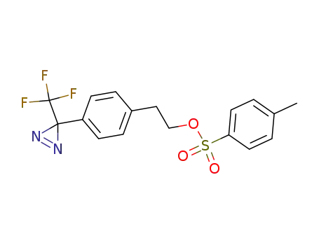 Molecular Structure of 73899-22-6 (2-<4-(1-azi-2,2,2-trifluoroethyl)phenyl>ethyl tosylate)