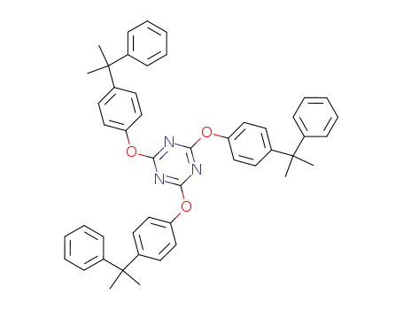 Molecular Structure of 109291-48-7 (1,3,5-Triazine, 2,4,6-tris[4-(1-methyl-1-phenylethyl)phenoxy]-)