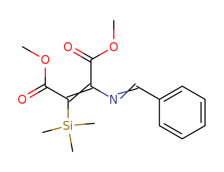 2-Butenedioic acid, 2-[(phenylmethylene)amino]-3-(trimethylsilyl)-, dimethyl ester