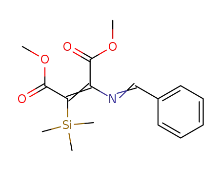 Molecular Structure of 112306-01-1 (2-Butenedioic acid, 2-[(phenylmethylene)amino]-3-(trimethylsilyl)-,
dimethyl ester)