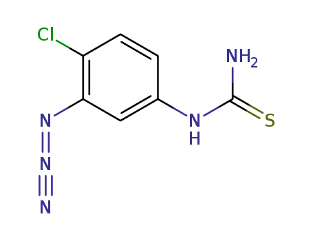 Molecular Structure of 149526-84-1 (1-(3-azido-4-chlorophenyl)-2-thiourea)