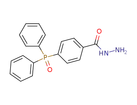 Molecular Structure of 78952-89-3 (Benzoic acid, 4-(diphenylphosphinyl)-, hydrazide)
