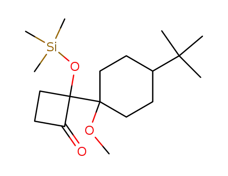 Molecular Structure of 88441-69-4 (Cyclobutanone,
2-[4-(1,1-dimethylethyl)-1-methoxycyclohexyl]-2-[(trimethylsilyl)oxy]-)