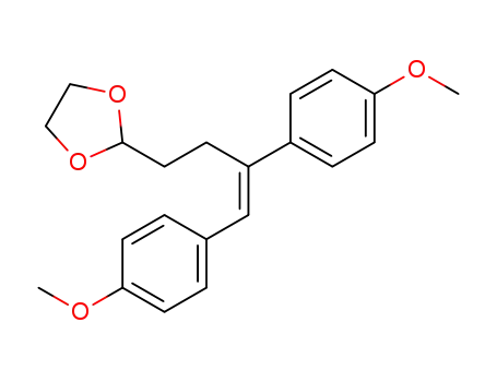 (E)-1,1-ethylenedioxy-4,5-bis-(p-methoxyphenyl)pent-4-ene
