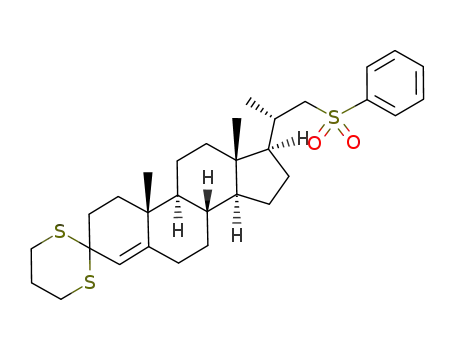 23,24-dinor-22-(phenylsulfonyl)spiro<4-cholene-3,2'-(1',3'-dithiacyclohexane)>