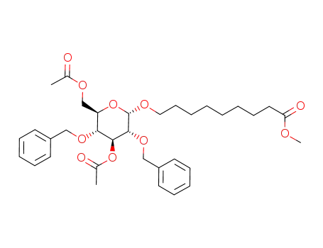 8-methoxycarbonyloctyl 3,6-di-O-acetyl-2,4-di-O-benzyl-α-D-glucopyranoside