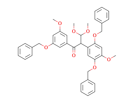 1-(3-Benzyloxy-5-methoxyphenyl)-2-(2,5-dibenzyloxy-4-methoxyphenyl)-3,3-dimethoxy-1-propanon