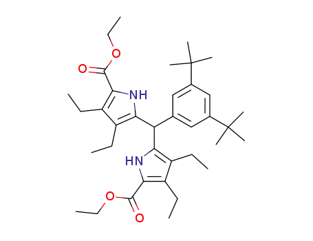 1-<bis<5-(ethoxycarbonyl)-3,4-diethyl-2-pyrrolyl>methyl>-3,5-di-t-butylbenzene