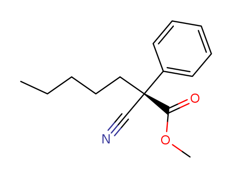 Benzeneacetic acid, a-cyano-a-pentyl-, methyl ester, (S)-