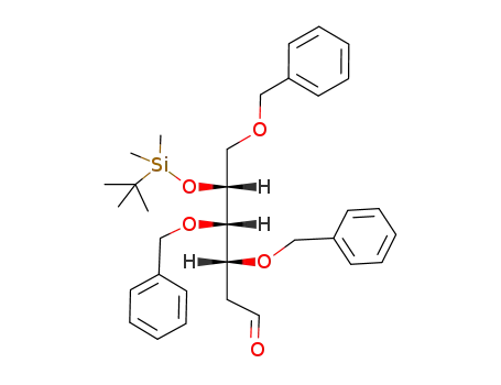 3,4,6-tri-O-benzyl-5-O-tert-butyldimethylsilyl-2-deoxy-aldehydo-D-glucose