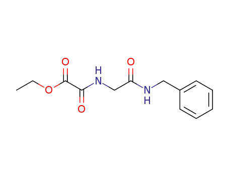 Molecular Structure of 96042-84-1 (Acetic acid, oxo[[2-oxo-2-[(phenylmethyl)amino]ethyl]amino]-, ethyl
ester)