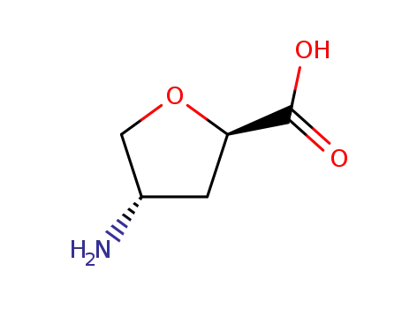Molecular Structure of 91021-03-3 (2-Furancarboxylicacid,4-aminotetrahydro-,cis-(9CI))