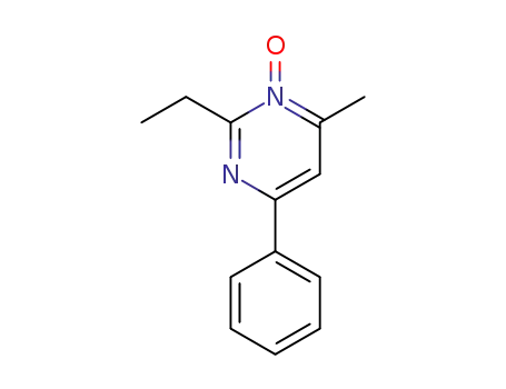 Molecular Structure of 89966-76-7 (Pyrimidine, 2-ethyl-4-methyl-6-phenyl-, 3-oxide)