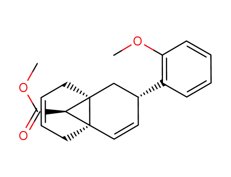 Molecular Structure of 142566-71-0 ((2S,4aS,8aR,9S)-2-(2-Methoxy-phenyl)-1,2,5,8-tetrahydro-4a,8a-methano-naphthalene-9-carboxylic acid methyl ester)