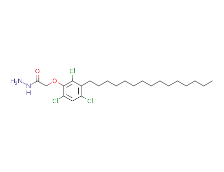 Acetic acid, (2,4,6-trichloro-3-pentadecylphenoxy)-, hydrazide