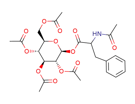 2-Acetylamino-3-phenyl-propionic acid (2S,3R,4S,5R,6R)-3,4,5-triacetoxy-6-acetoxymethyl-tetrahydro-pyran-2-yl ester