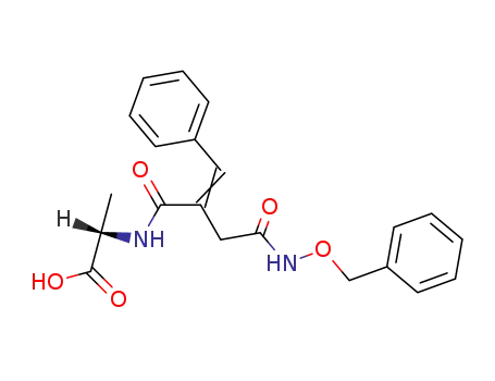 N-<3-<<(benzyloxy)amino>carbonyl>-2-benzylidene-1-oxopropyl>-L-alanine