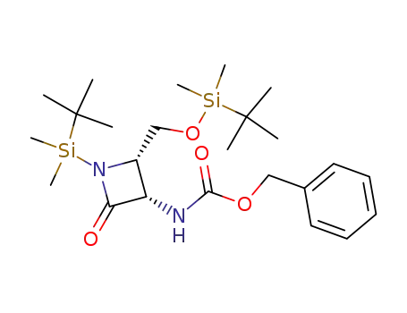 (3S,4S)-1-(tert-butyldimethylsilyl)-3-benzyloxycarbonylamino-4-(tert-butyldimethylsilyloxymethyl)azetidin-2-one